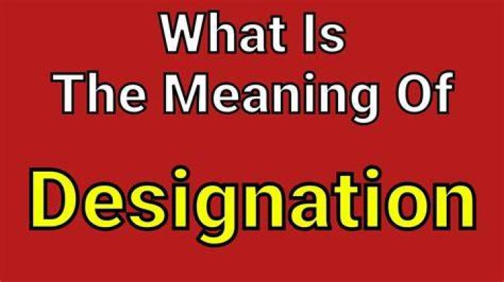 What is a designate position