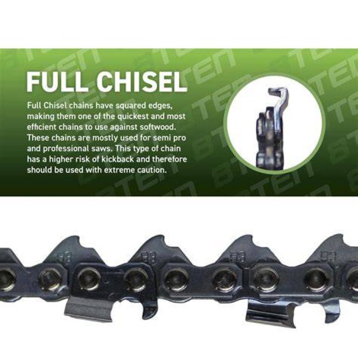 What is a full chisel chainsaw chain