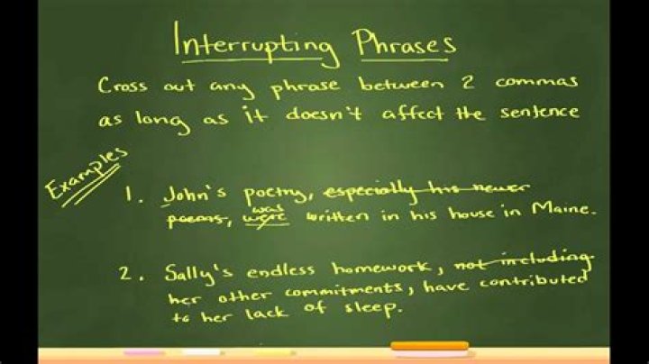 What is a interrupter phrase