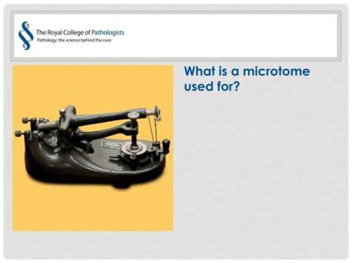 What is a microtome used for
