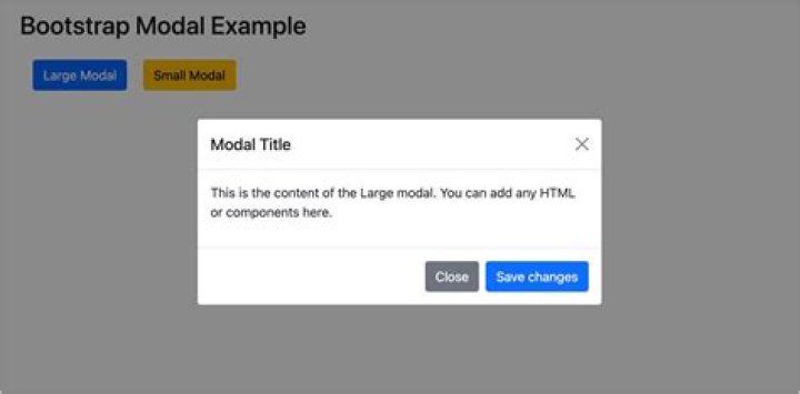 What is a modal in bootstrap