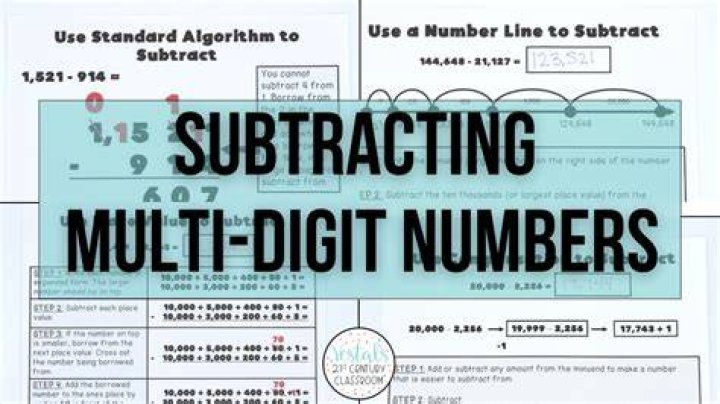 What is a multi digit number