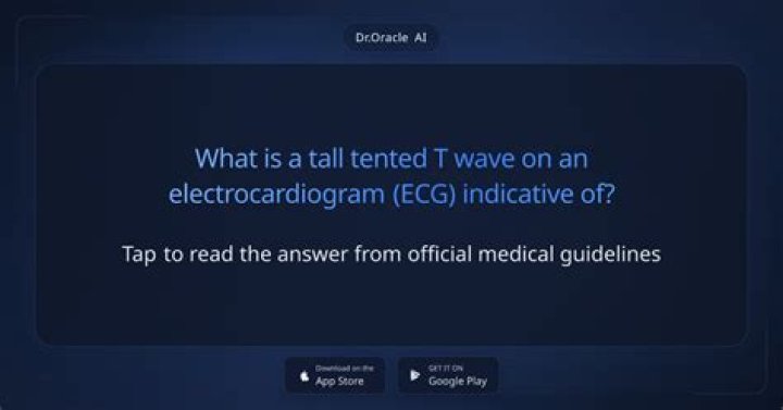 What is a tall tented T wave