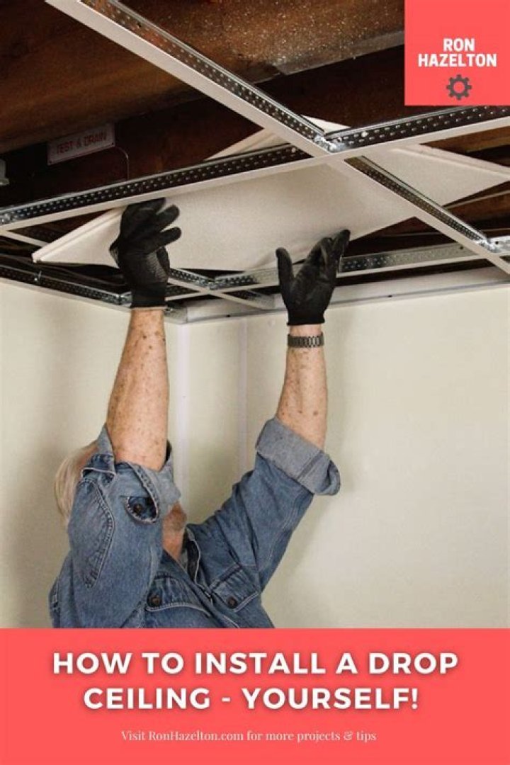 What is above a drop ceiling