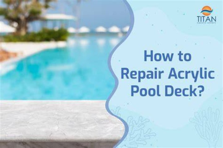 What is an acrylic pool deck