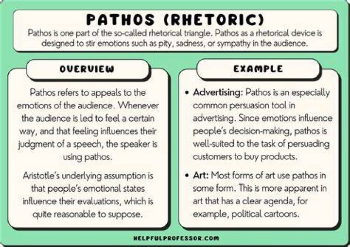 What is an example of pathos