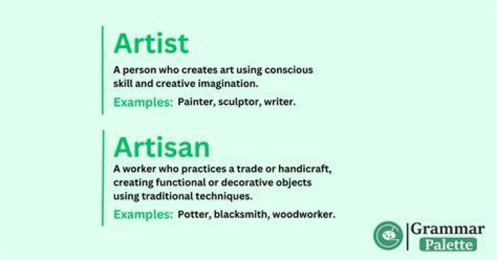 What is artisan and example
