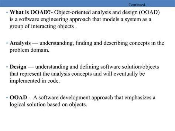 What is domain analysis Ooad