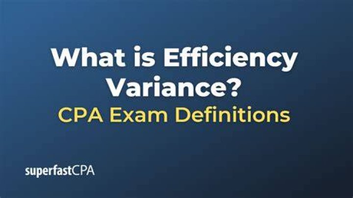What is efficiency variance