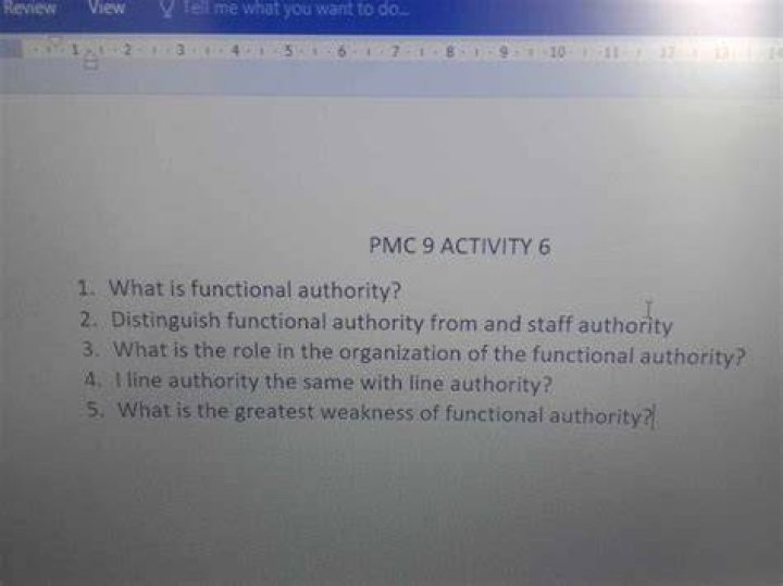 What is functional authority