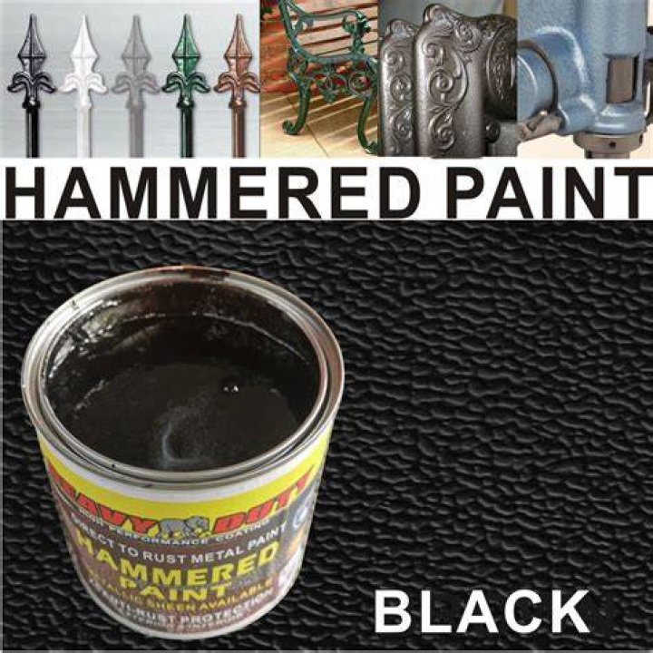 What is hammered black paint
