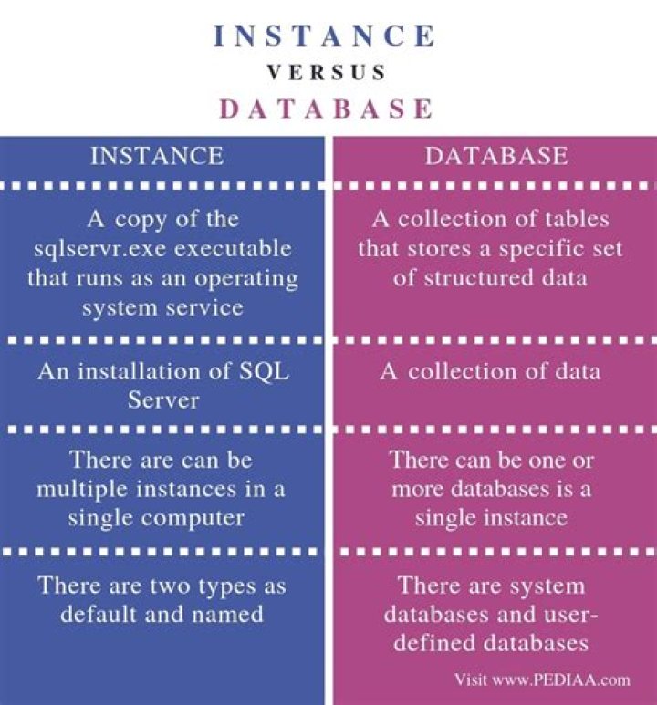 What is instance in database
