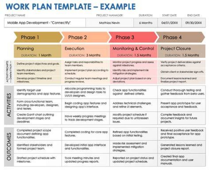 What is meant by a work plan