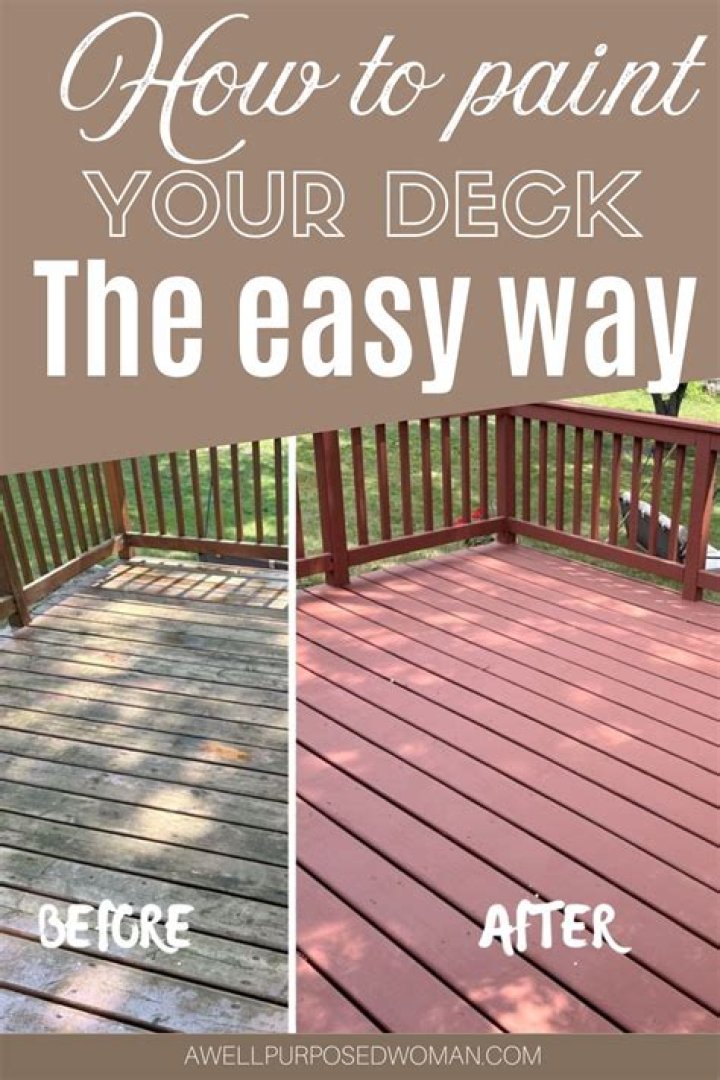 What is needed to paint deck