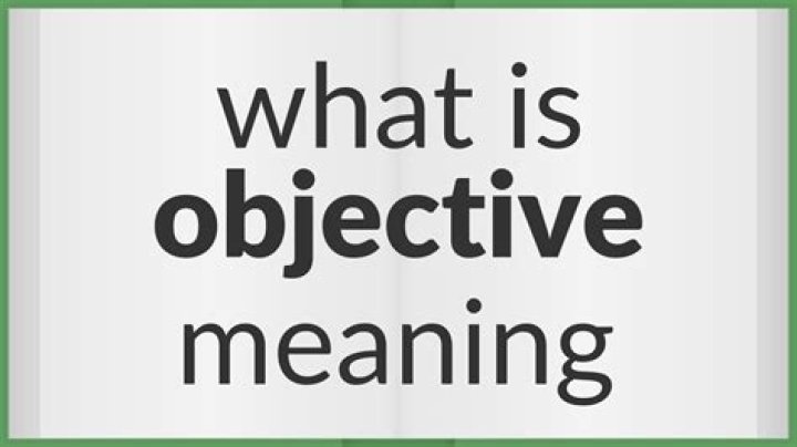 What is objectify in writing
