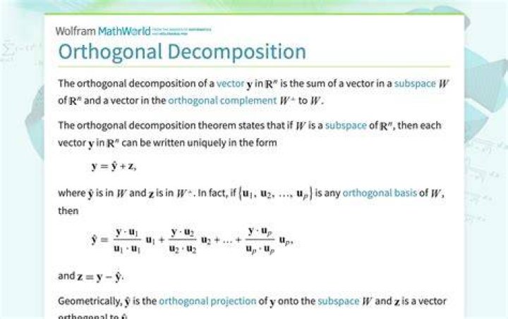 What is orthogonal condition
