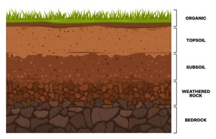 What is underneath the soil