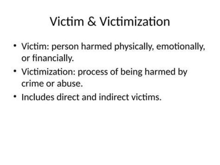 What is victimization theory