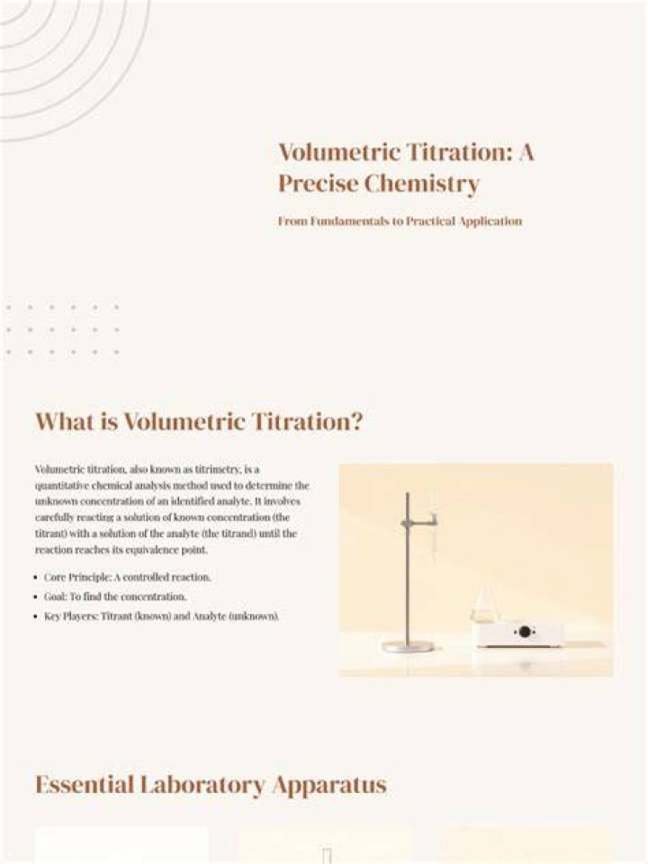 What is volumetric titration