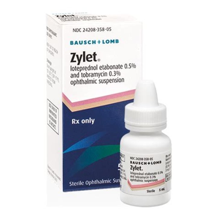 What is Zylet prescribed for