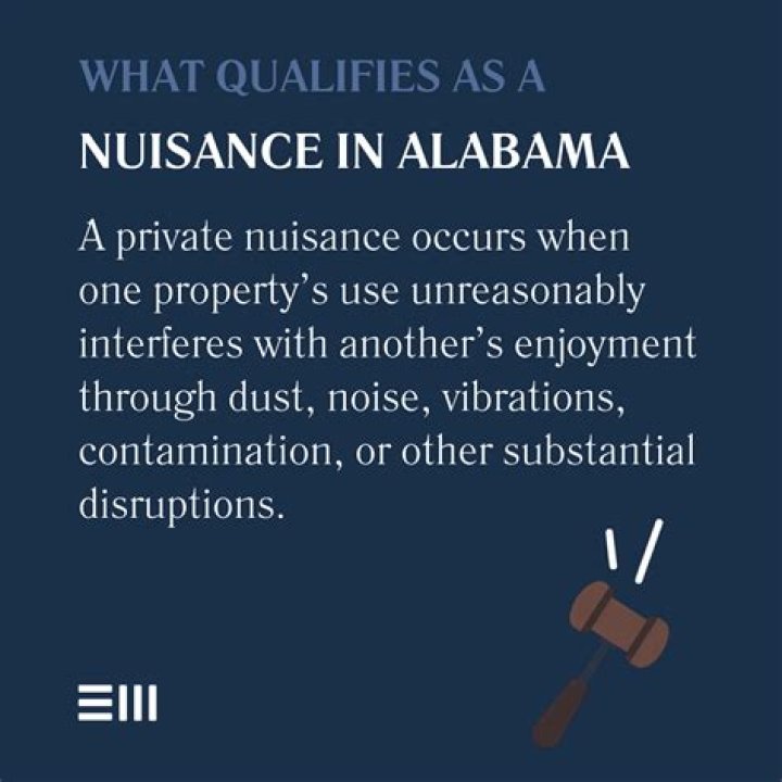 What qualifies as a nuisance