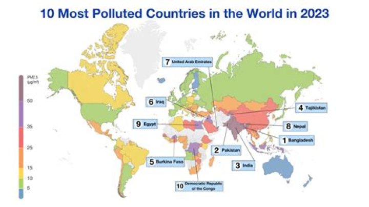 What state is least polluted