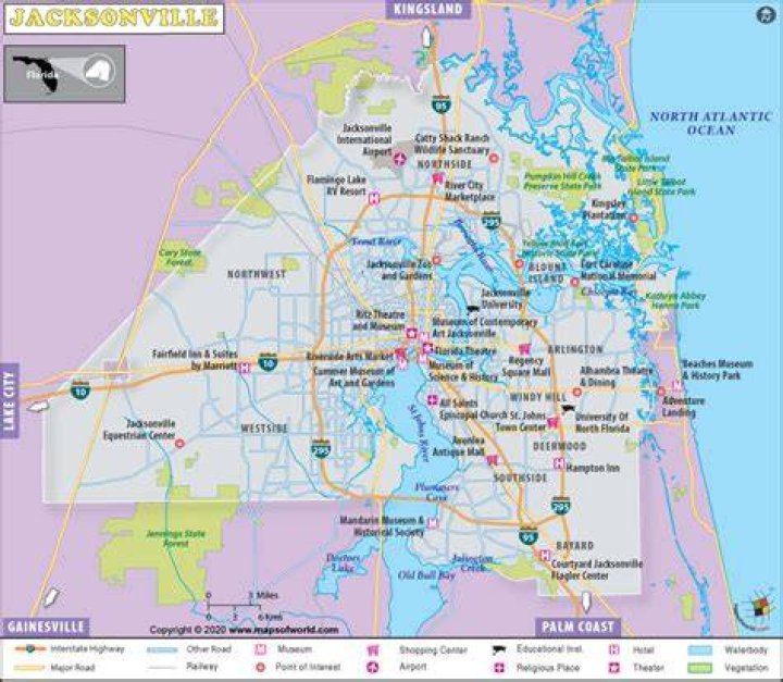 What zone is Jacksonville FL