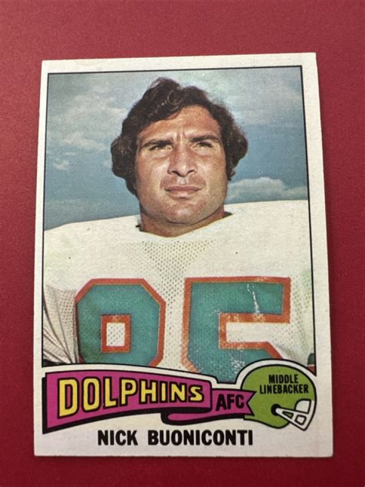 When did Nick Buoniconti die