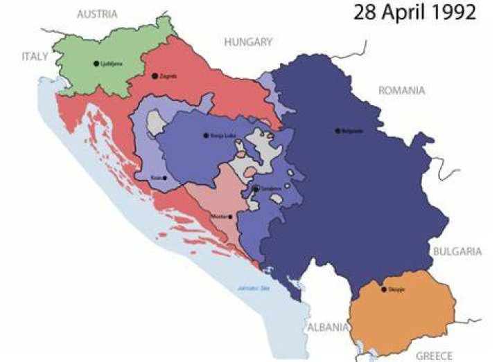 When did Yugoslavia break up