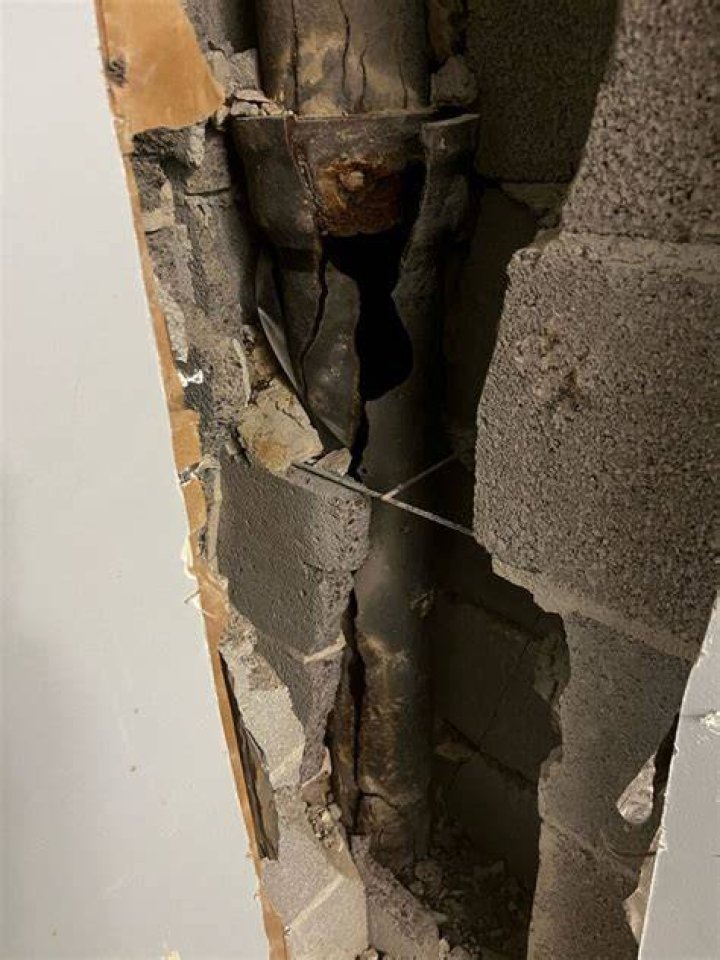 When was cast iron pipe used