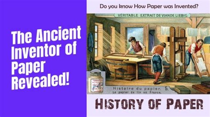 When was paper first created