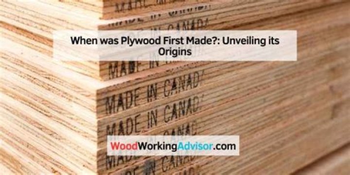 When was plywood first made