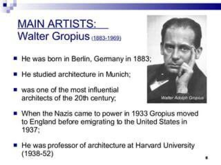 When was Walter Gropius born