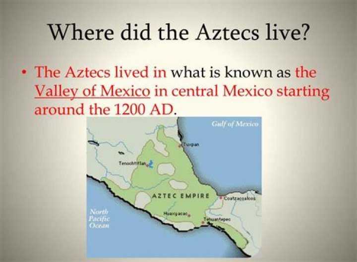Where did the Aztecs live on