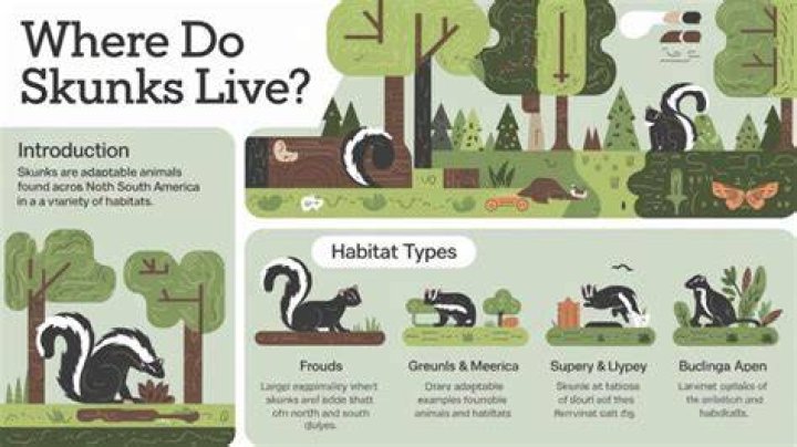 Where do skunks live in the winter