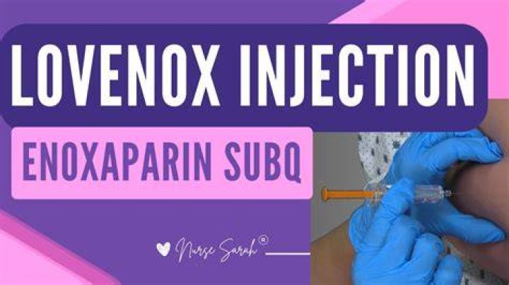 Where do you give enoxaparin