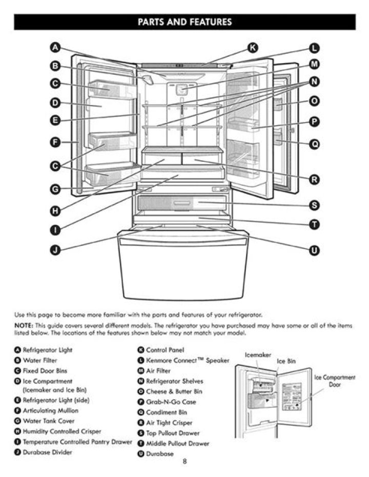 Where is freezer door switch