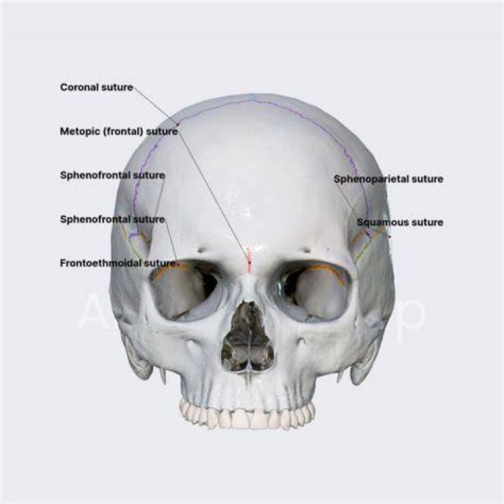Where is the suture located