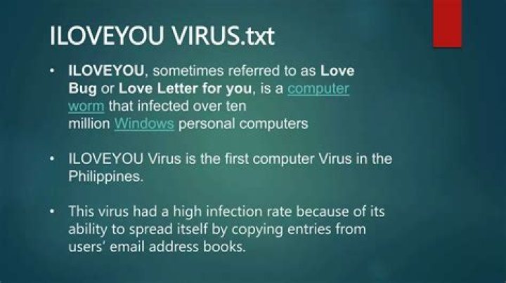 Who invented Love Bug virus