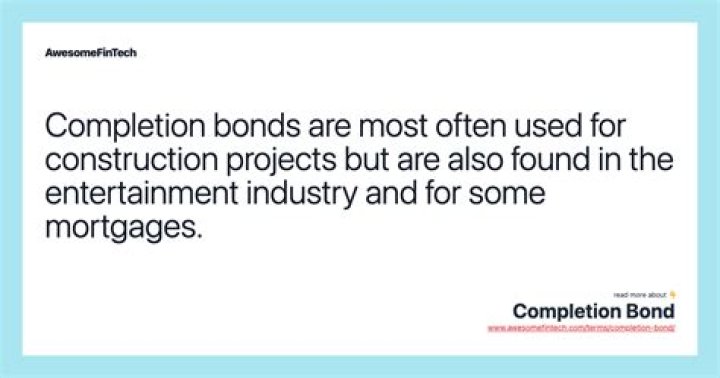 WHO issues a completion bond