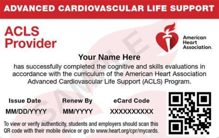 WHO issues ACLS certification
