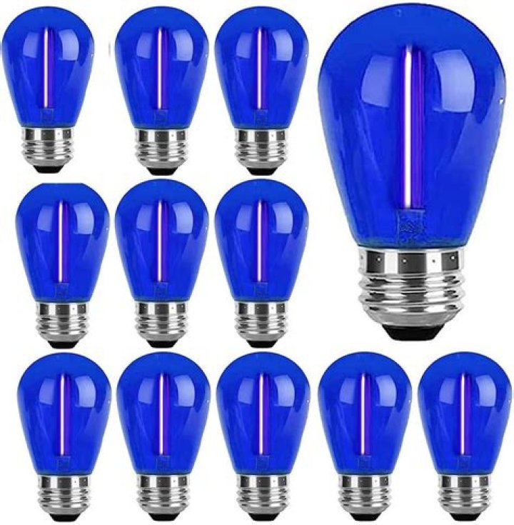 Why are light bulbs blue