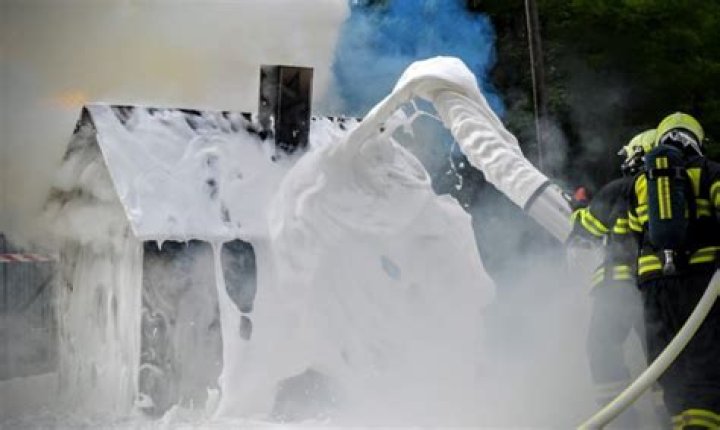 Why do firefighters use foam