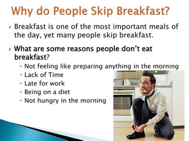 Why do people skip breakfast