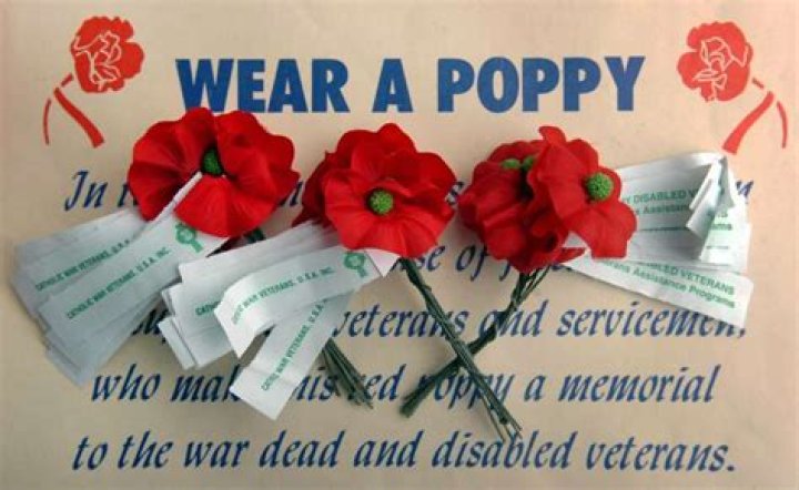 Why do veterans sell poppies