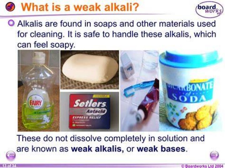 Why is ammonia a weak alkali