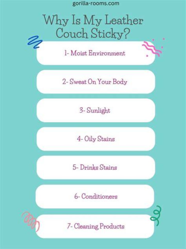 Why is my leather couch sticky