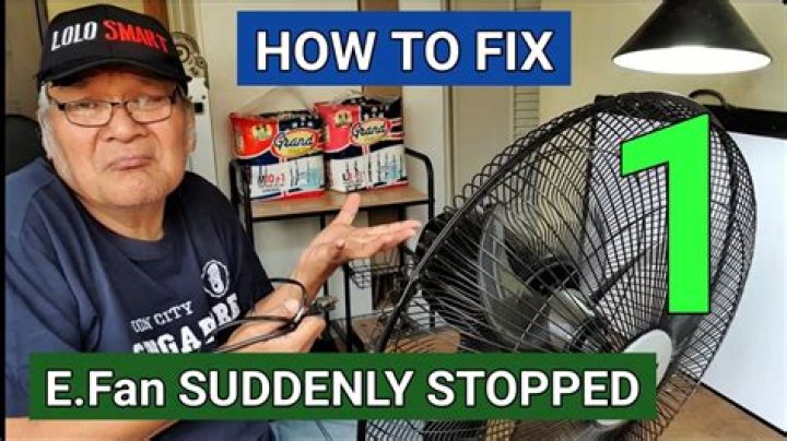 Why would a fan stop working